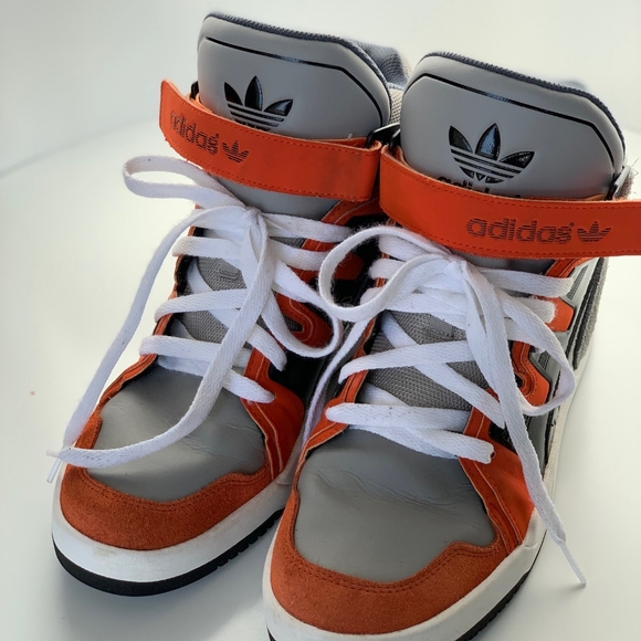 2021 Adidas MC-X1 Grey/Orange-Black M18394, size 9.5. - Picture 8 of 9